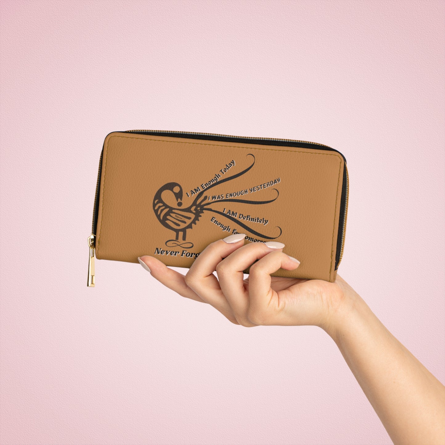 *CLEARANCE* 'I AM More Than Enough" – Afrocentric Affirmation Motivational Wallet
