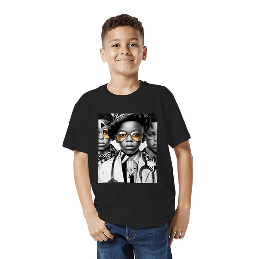 Future Leaders Youth T-Shirt | Black Boys Empowerment Tee | Doctor & Scholars Kids Shirt | Inspiring Cotton Top