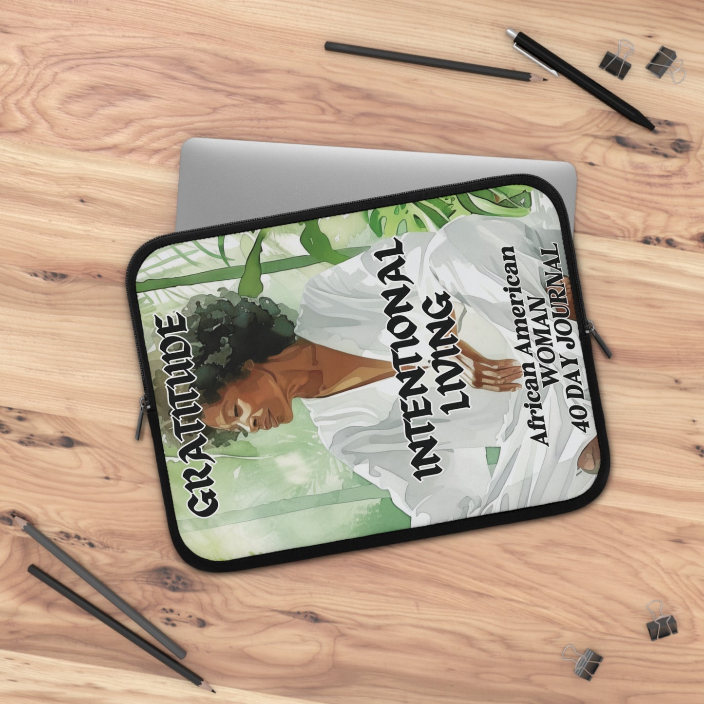 Afrocentric Gratitude & Intentional Living Laptop Sleeve
