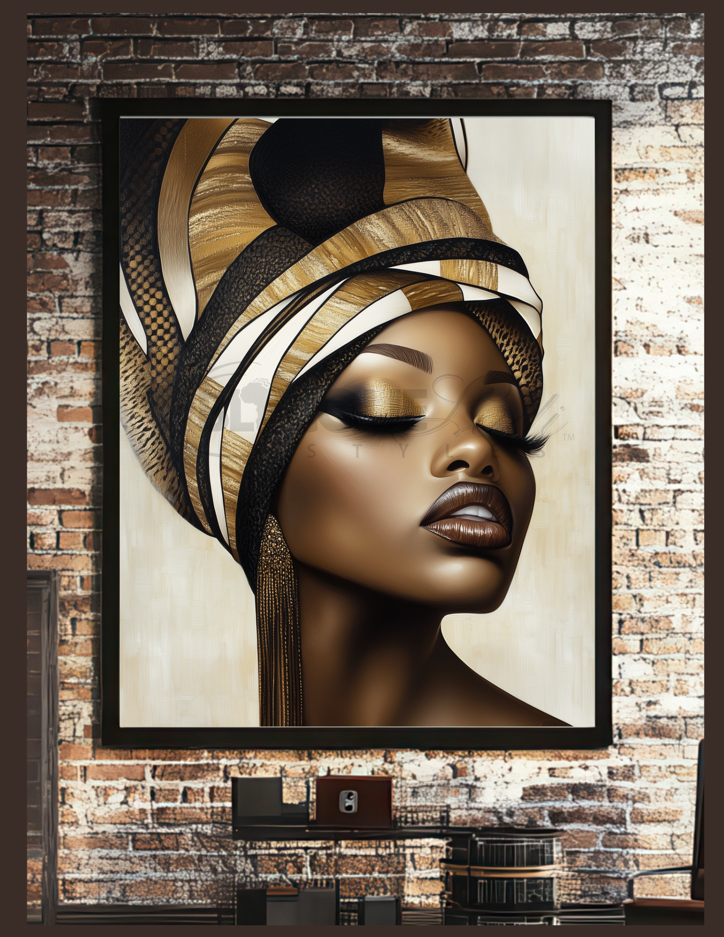 Black King & Queen Wall Art | Set of 3 Afrocentric Prints | Gold Bronze Digital Downloads | Bathroom, Bedroom, Living Room Decor