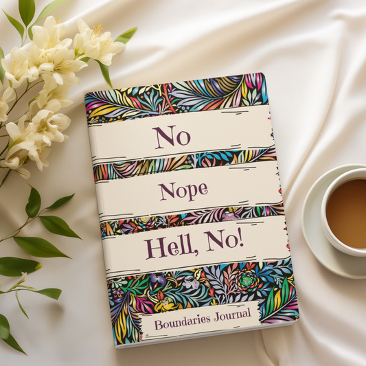 *CLEARANCE* No. Nope. Hell, No! Boundaries Journal for Black Women | 6x9 Lined Self-Care Notebook