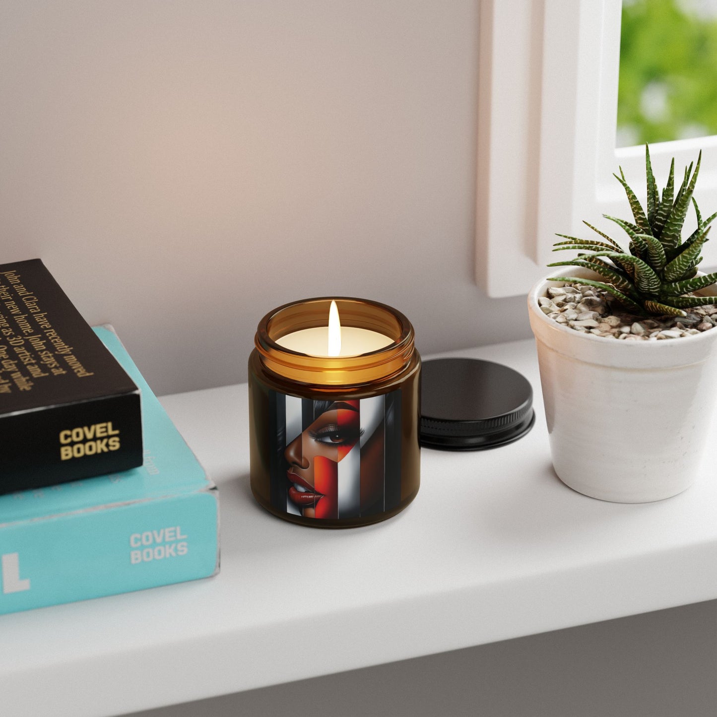 Artistic Scented Soy Candle - Luxe Home Decor, Aromatherapy Gift, Spa Relaxation, Unique Candle for Home, Self-Care Must-Have