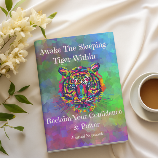 *CLEARANCE* Awake The Sleeping Tiger Within | Confidence & Power Journal | Lined Notebook for Daily Reflection, Writing & Self-Care