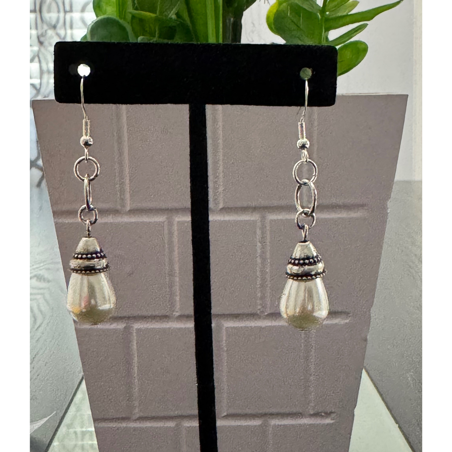 *Clearance* Vintage-Inspired Earring Set | Pearl Teardrop Dangles + Heart Charm Earrings | 2-Pair Jewelry Collection