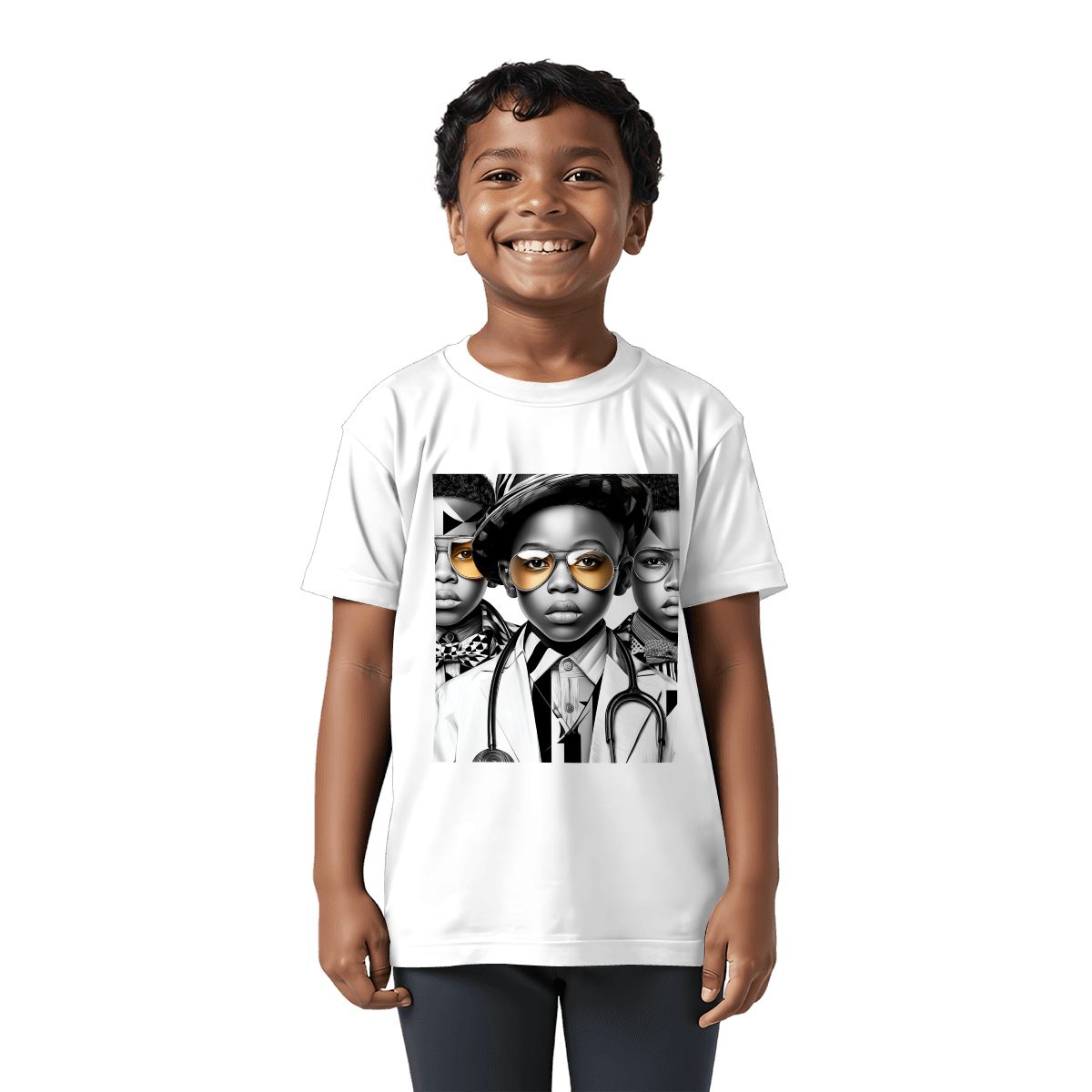 Future Leaders Youth T-Shirt | Black Boys Empowerment Tee | Doctor & Scholars Kids Shirt | Inspiring Cotton Top