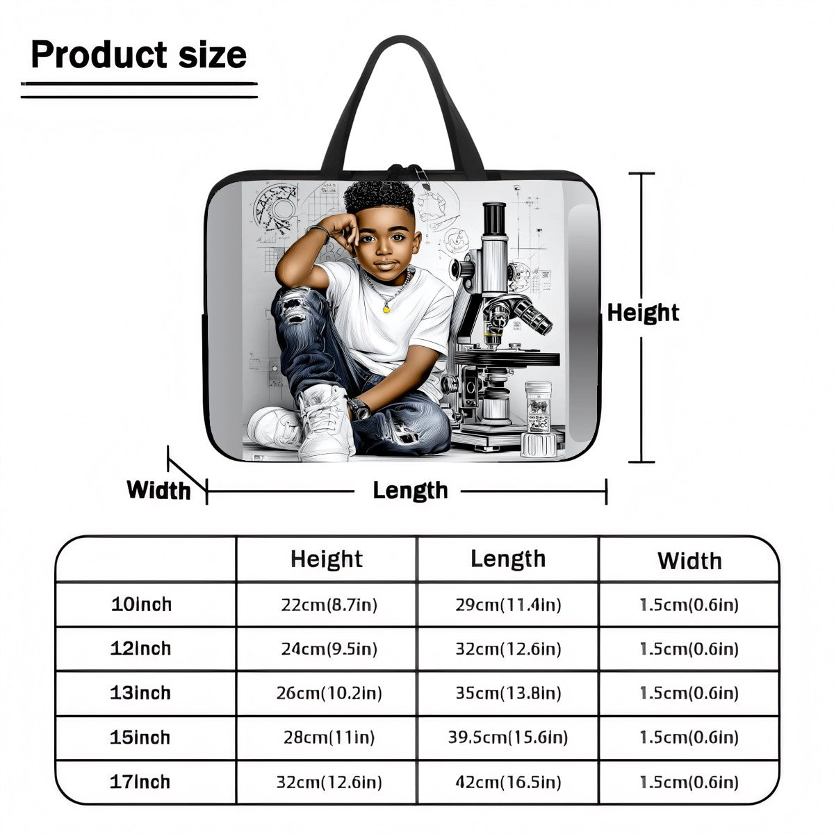 Children Laptop & Tablet Sleeve – Durable Water-Resistant Electronics Bag for School Laptops, Tablets, Chargers & Phones