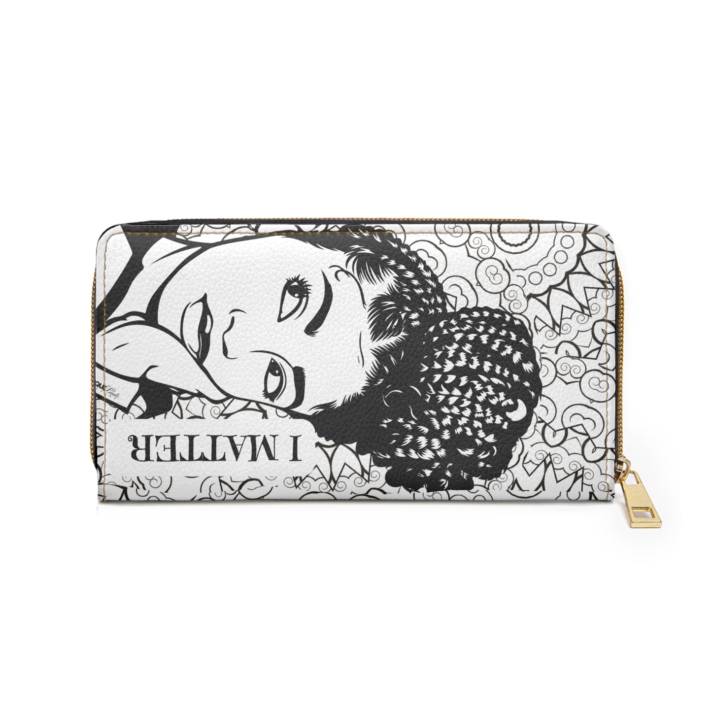 *CLEARANCE* "I MATTER" Afrocentric Affirmation Wallet – Vegan Leather, Hobo Style, Empowering Gift for Black Women