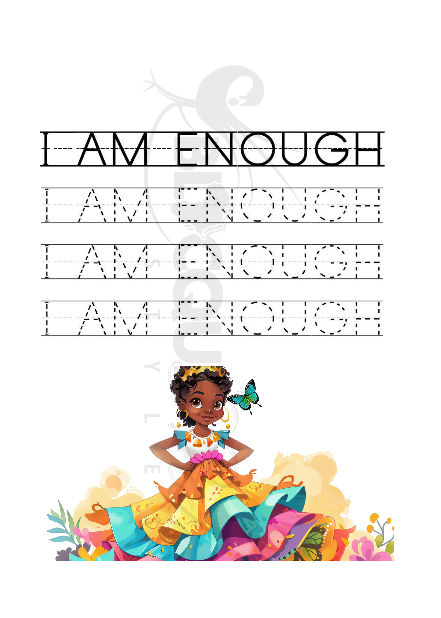 Legacy’s Learning Journal – Handwriting & Affirmation Practice Book for Black Girls (Ages 4–7)