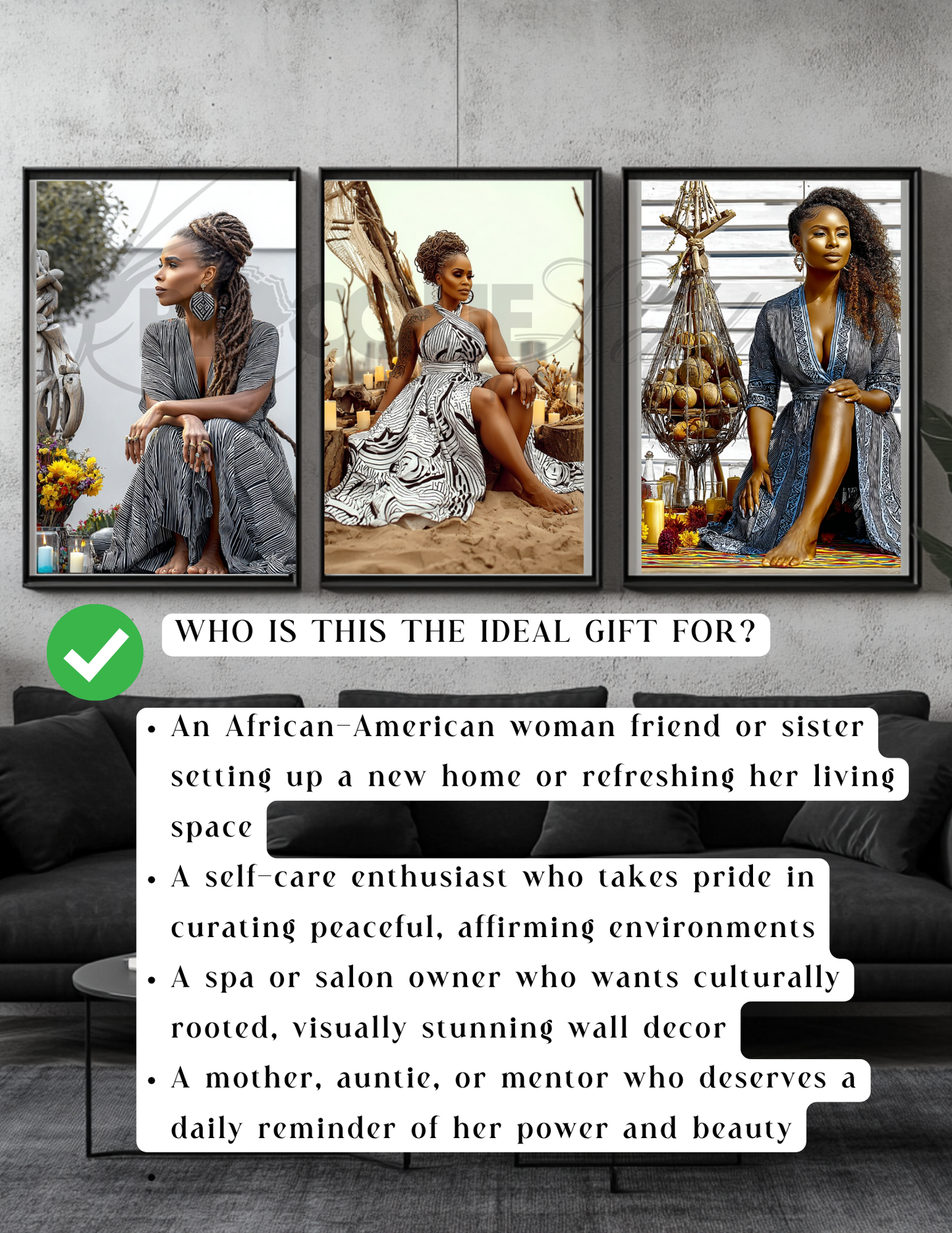 Black Woman Wall Art | Afrocentric Summer Vibes | Digital Download for Living Room