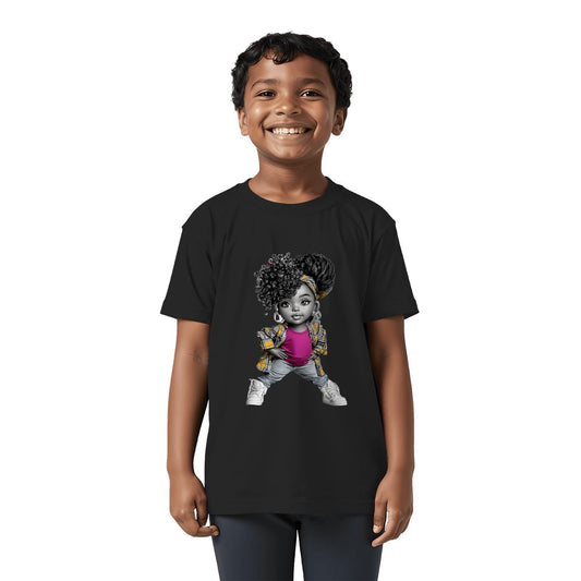 Afro Princess Youth T-Shirt | Black Girl Magic Kids Empowerment Tee | Grandparent Legacy Gift | 100% Cotton Shirt
