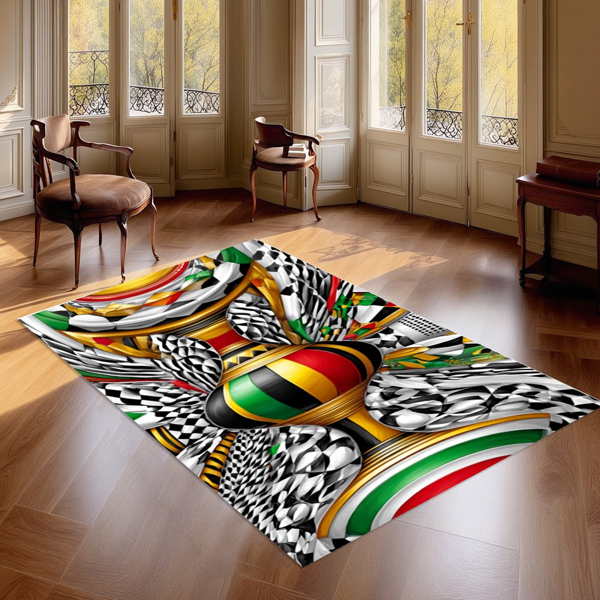 Kwanzaa Holiday Rug – Afrocentric Decorative Area Mat (36"x60")
