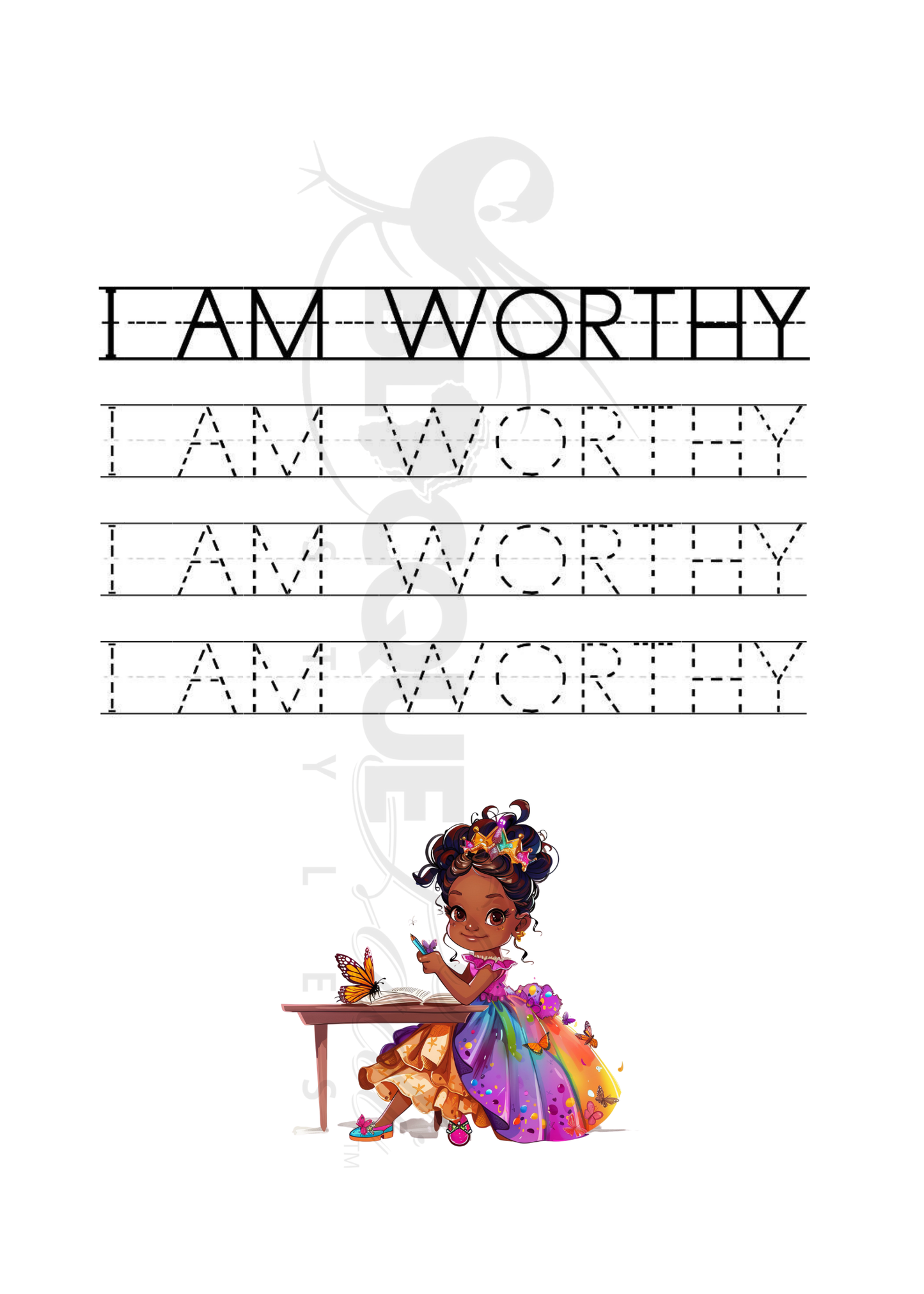 Legacy’s Learning Journal – Handwriting & Affirmation Practice Book for Black Girls (Ages 4–7)