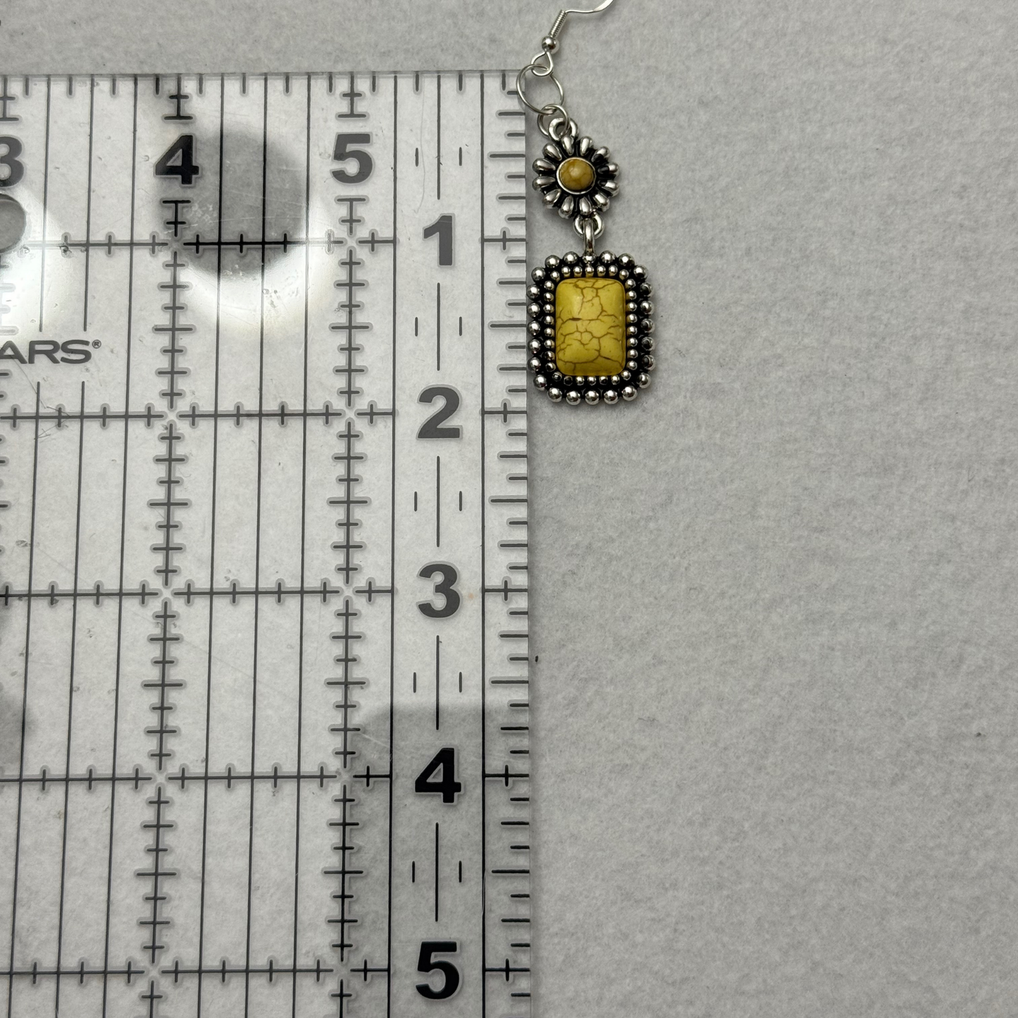*Clearance* Yellow Southwestern Earrings