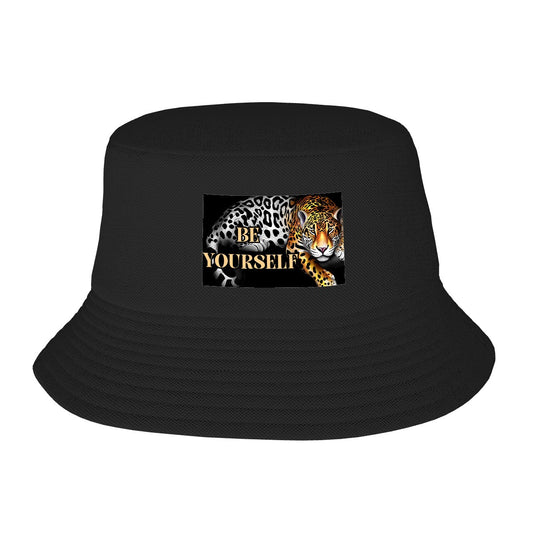 Be Yourself Jaguar Bucket Hat | Empowering Youth Gift from Grandparents| Unisex Twill Summer Hat