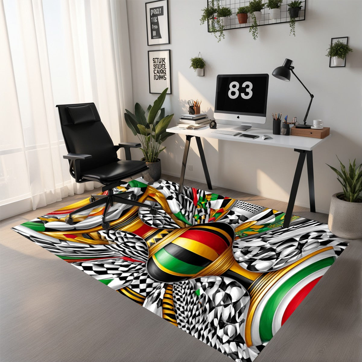 Kwanzaa Holiday Rug – Afrocentric Decorative Area Mat (36"x60")