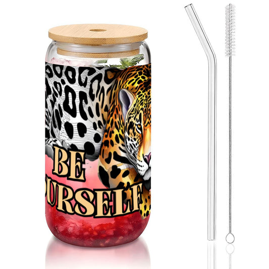 Glass Tumbler with Straw  Bamboo Lid  (16oz) 4200X4800 GLASS TUMBLER 1