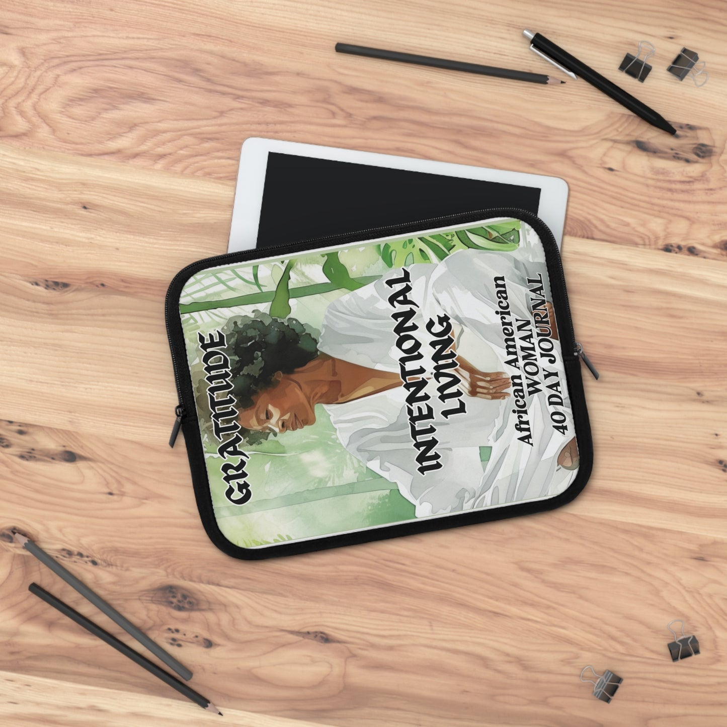 Afrocentric Gratitude & Intentional Living Laptop Sleeve