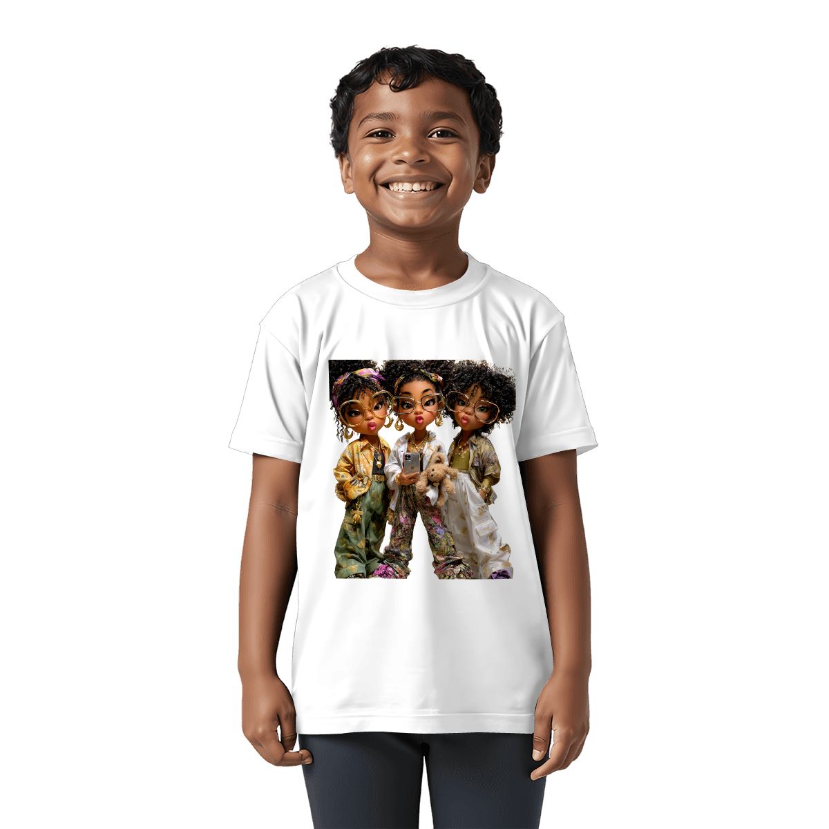 Black Girl Magic T-Shirt | Afro Princesses Youth Empowerment Tee | Grandparent Gift of Confidence