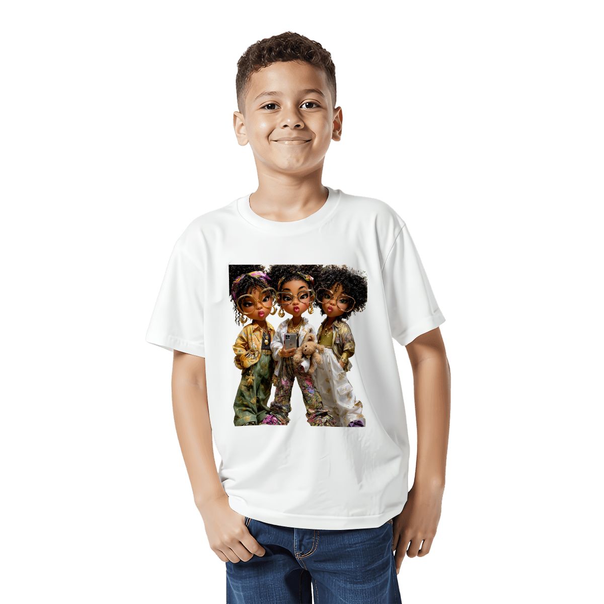 Black Girl Magic T-Shirt | Afro Princesses Youth Empowerment Tee | Grandparent Gift of Confidence