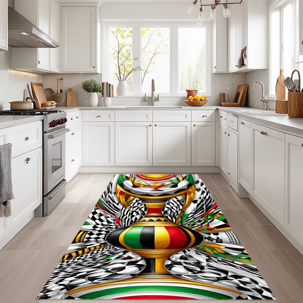 Kwanzaa Holiday Rug – Afrocentric Decorative Area Mat (36"x60")