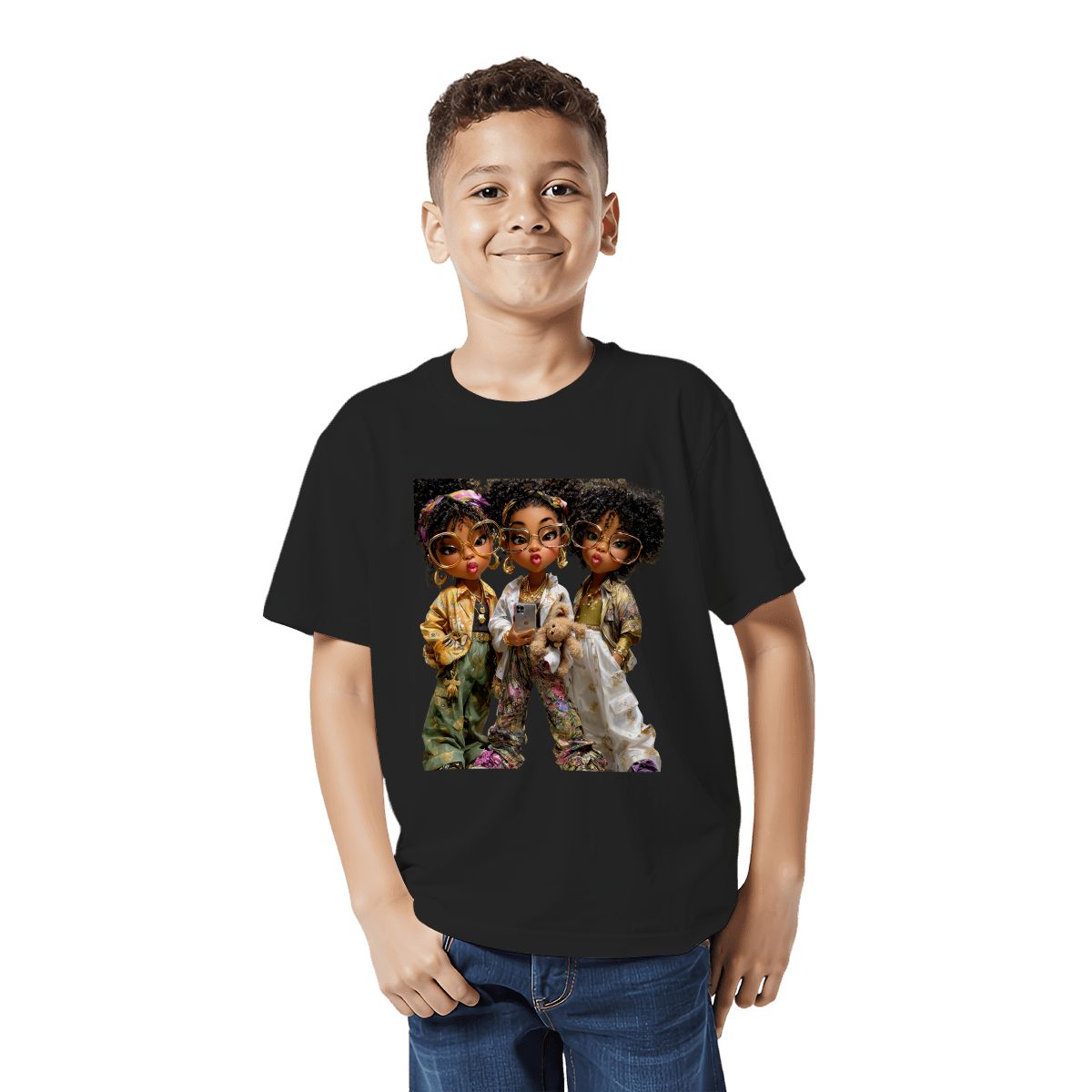 Black Girl Magic T-Shirt | Afro Princesses Youth Empowerment Tee | Grandparent Gift of Confidence