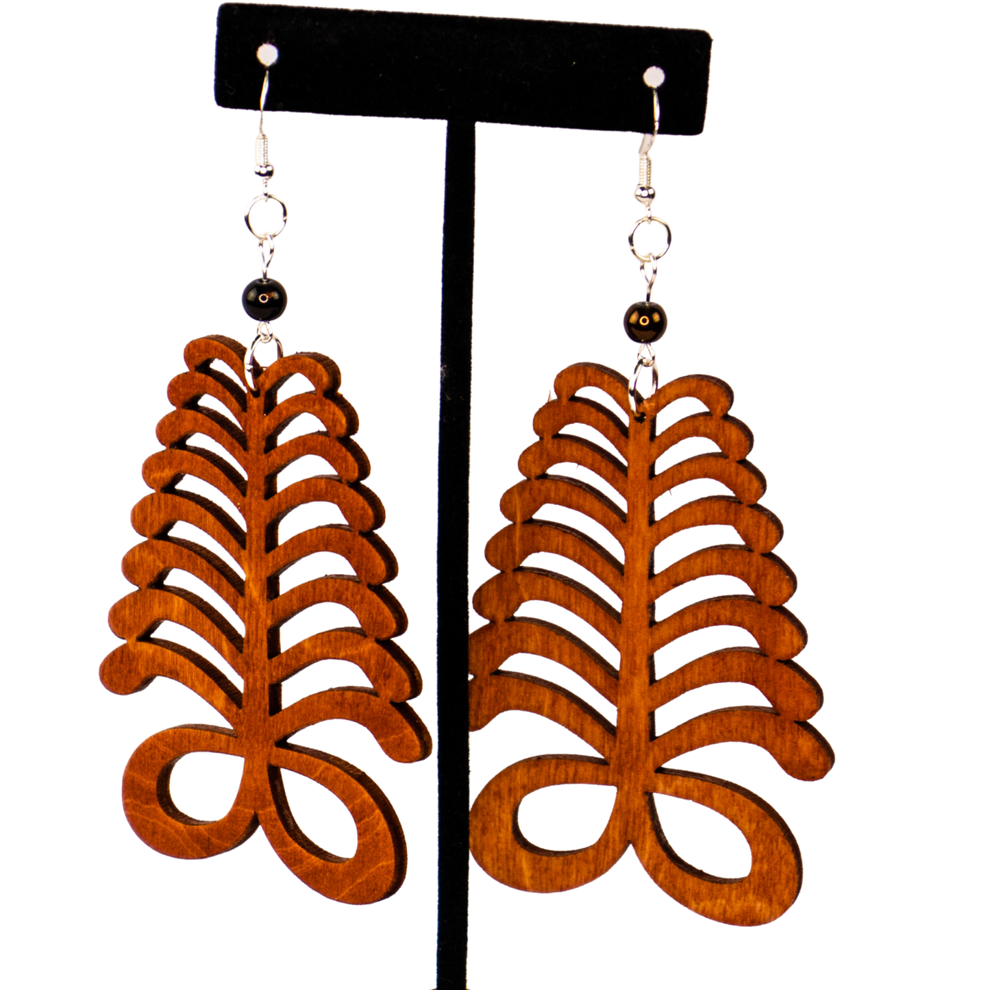 AYA- Adinkra symbol/ Afrocentric/Bohemian/Cultural Conscious/Afro-Punk/West Africa Wood Earrings Brown