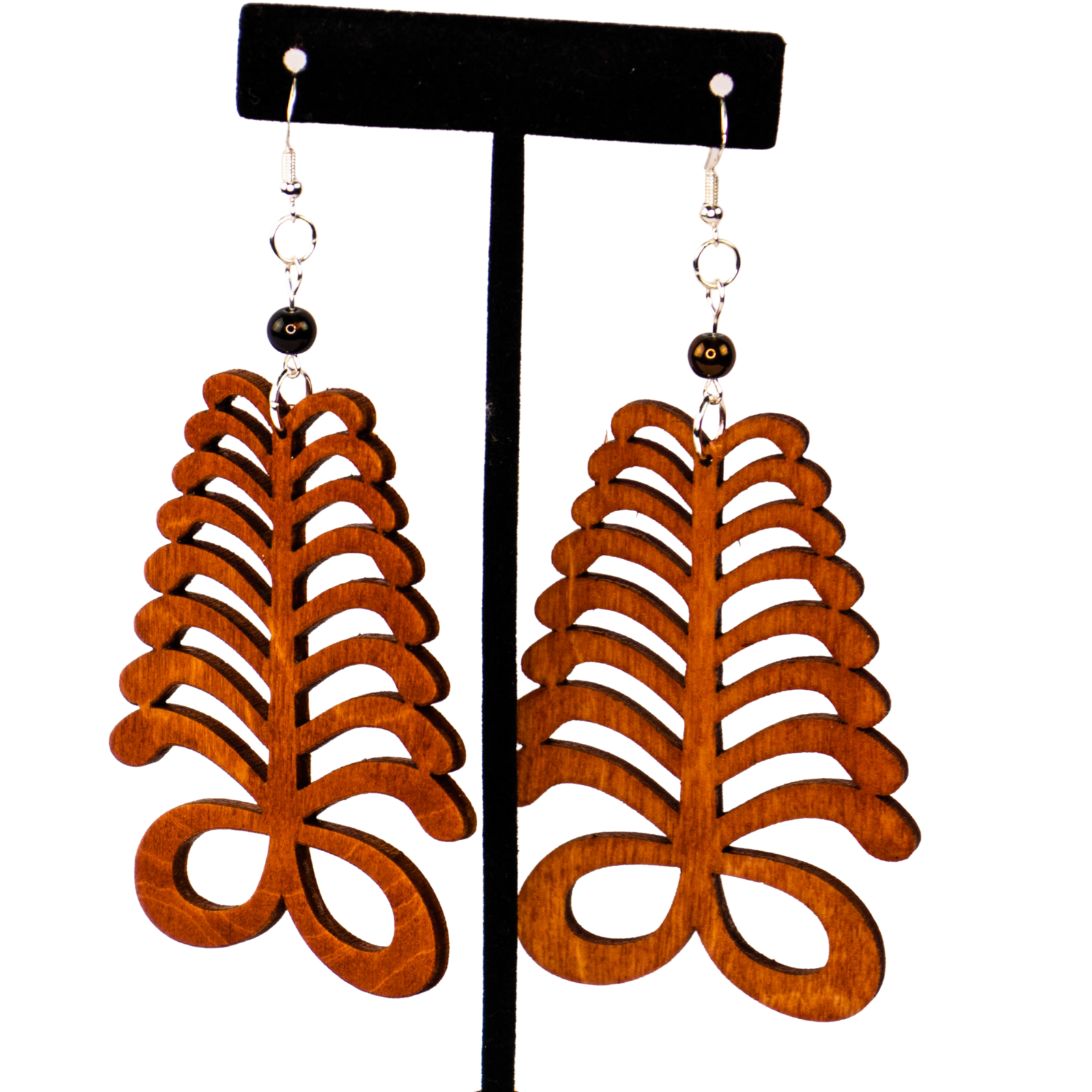 AYA- Adinkra symbol/ Afrocentric/Bohemian/Cultural Conscious/Afro-Punk/West Africa Wood Earrings Brown