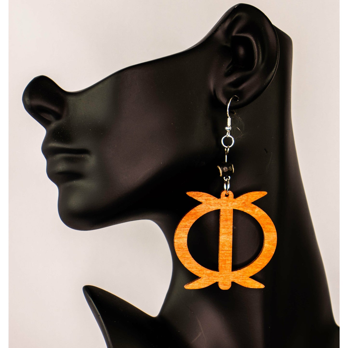 WAWA ABA Adinkra symbol/ Afrocentric/Bohemian/Cultural Conscious/Afro-Punk/West Africa Wood Earrings brown