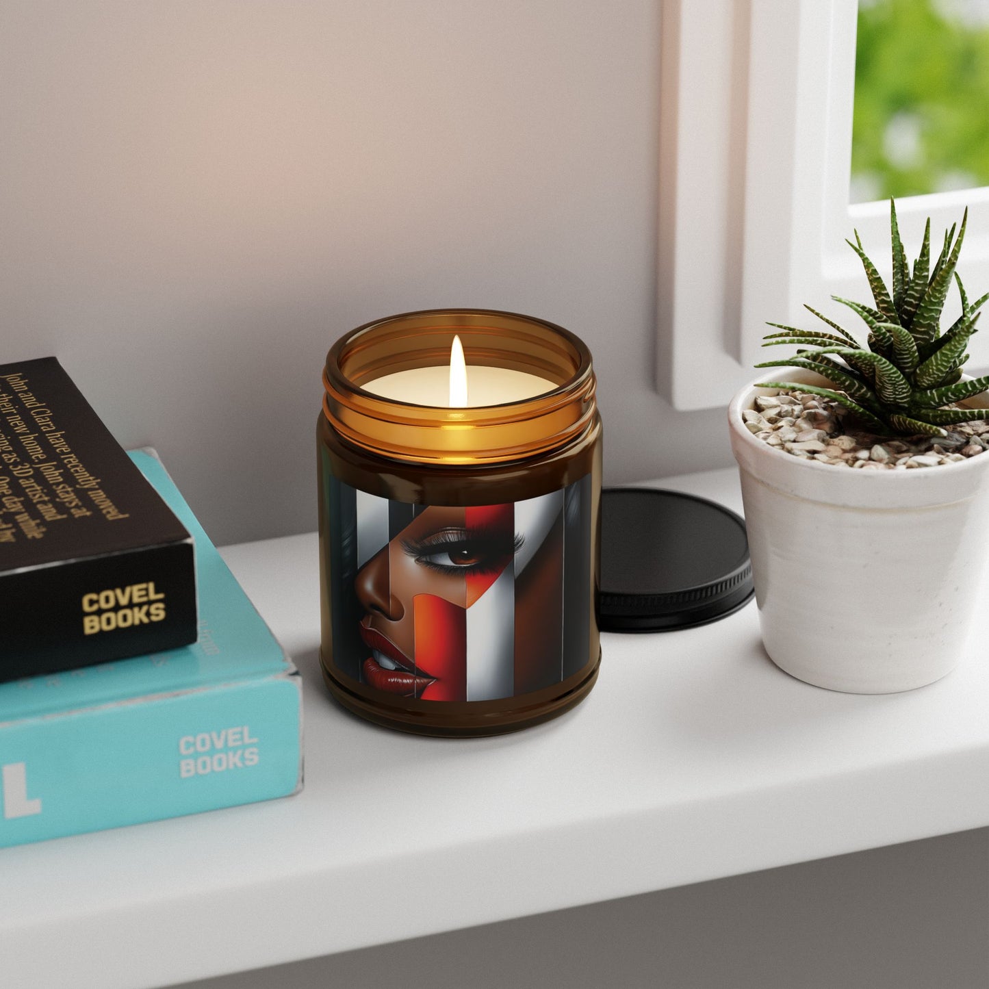Artistic Scented Soy Candle - Luxe Home Decor, Aromatherapy Gift, Spa Relaxation, Unique Candle for Home, Self-Care Must-Have