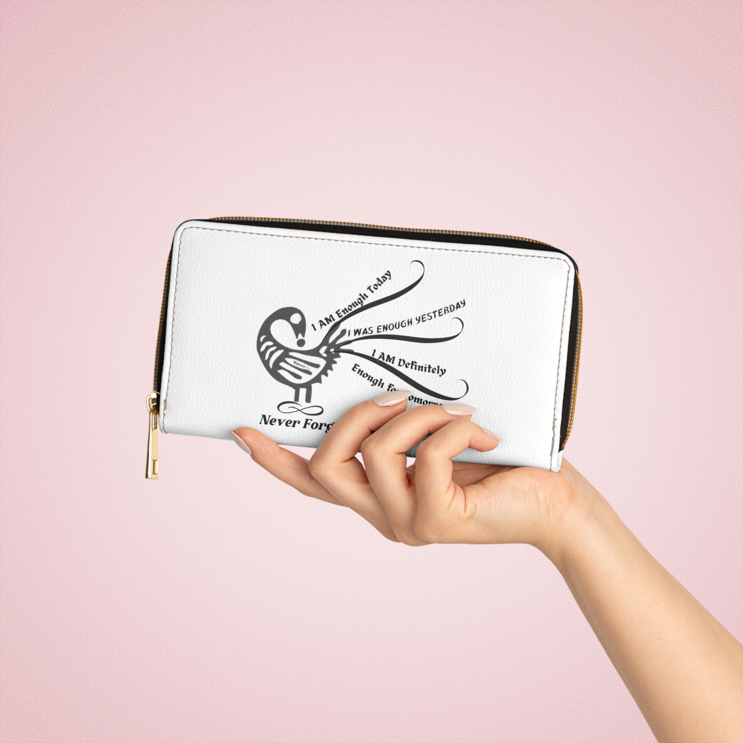 *CLEARANCE* 'I AM More Than Enough" – Afrocentric Affirmation Motivational Wallet