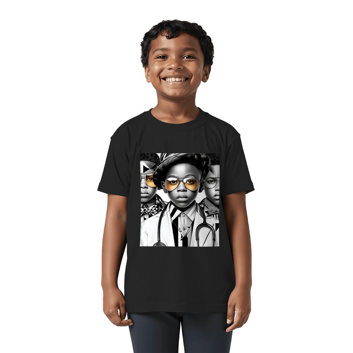 Future Leaders Youth T-Shirt | Black Boys Empowerment Tee | Doctor & Scholars Kids Shirt | Inspiring Cotton Top