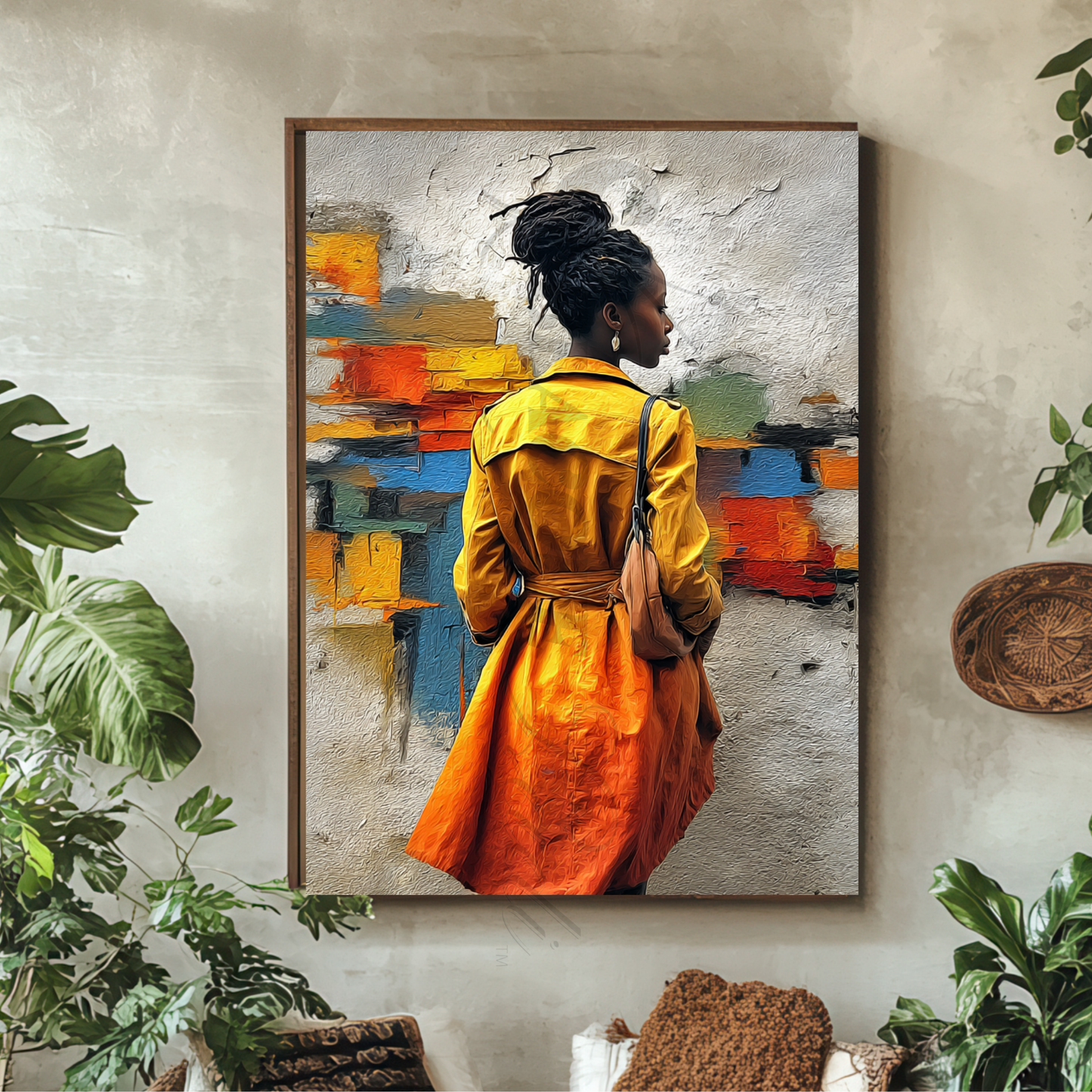 Black Woman Wall Art Set | Afro Boho Printable Decor | Digital African American Art