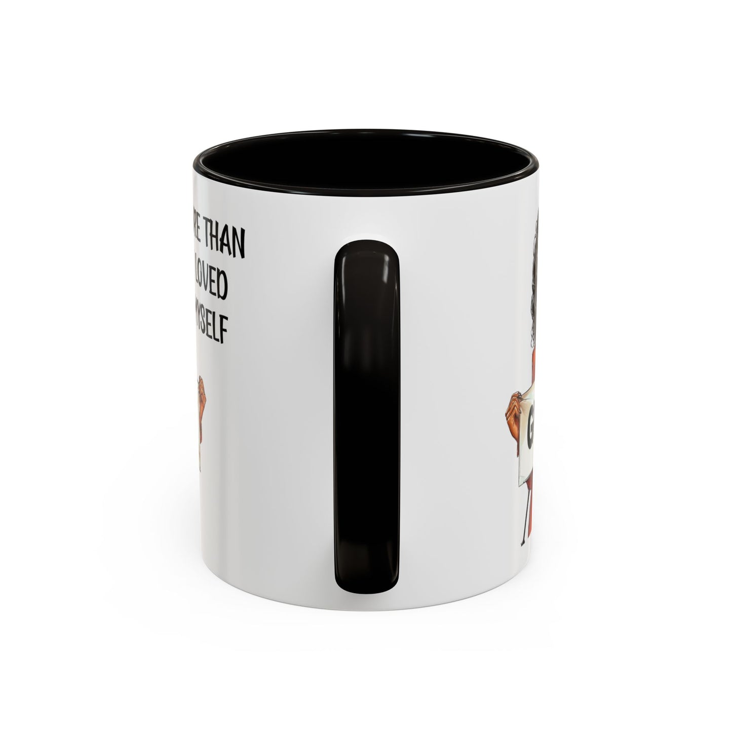 Colorful Mugs - Guilty Of Loving Them More Than Myself Empowerment Design, Inspirational Graphic Mug, Black Women's Empowerment Coffee