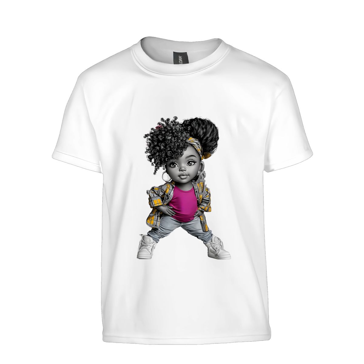 Afro Princess Youth T-Shirt | Black Girl Magic Kids Empowerment Tee | Grandparent Legacy Gift | 100% Cotton Shirt