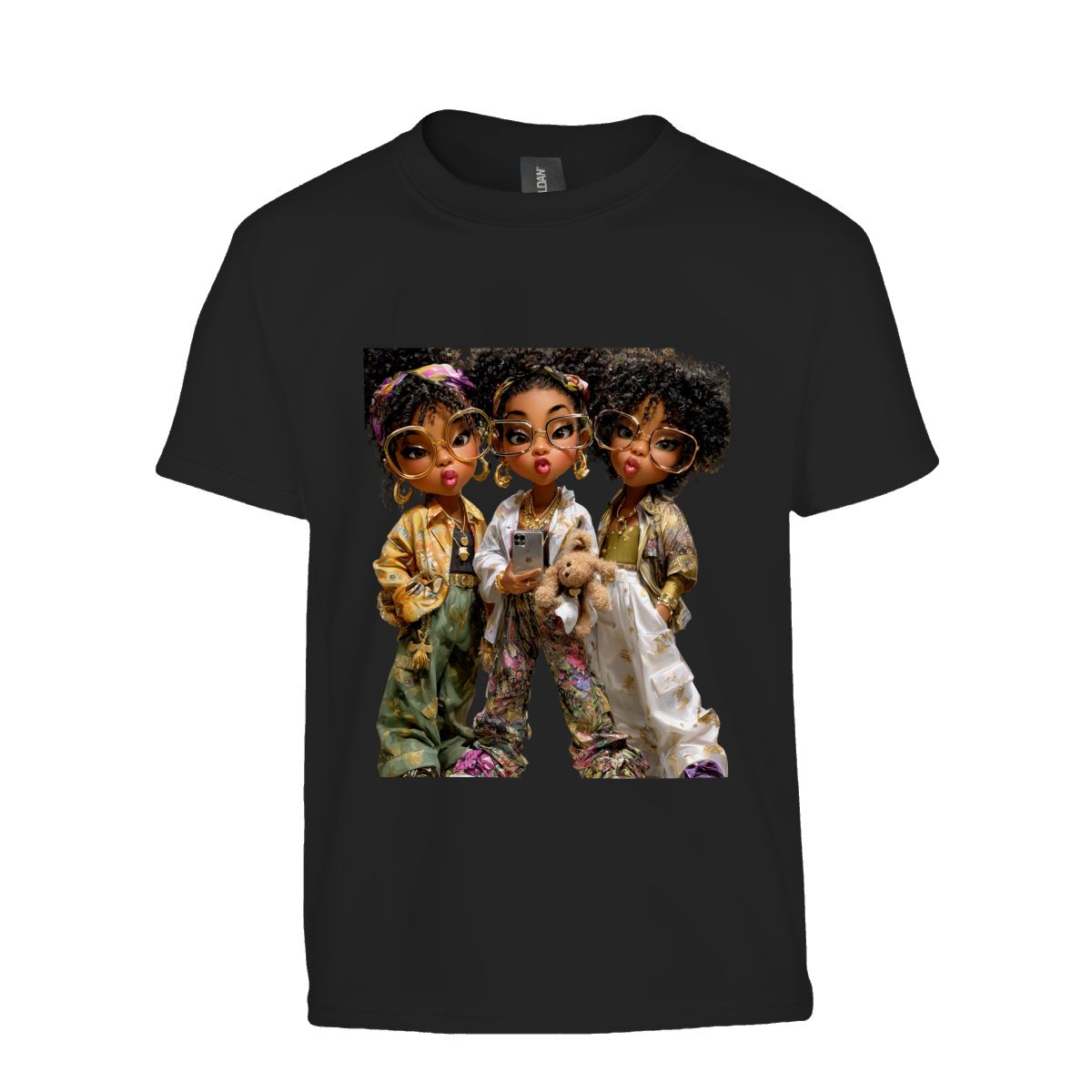 Black Girl Magic T-Shirt | Afro Princesses Youth Empowerment Tee | Grandparent Gift of Confidence