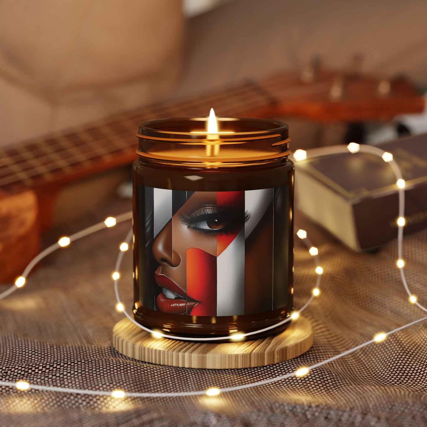 Artistic Scented Soy Candle - Luxe Home Decor, Aromatherapy Gift, Spa Relaxation, Unique Candle for Home, Self-Care Must-Have