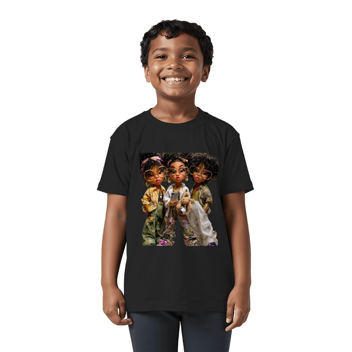 Black Girl Magic T-Shirt | Afro Princesses Youth Empowerment Tee | Grandparent Gift of Confidence