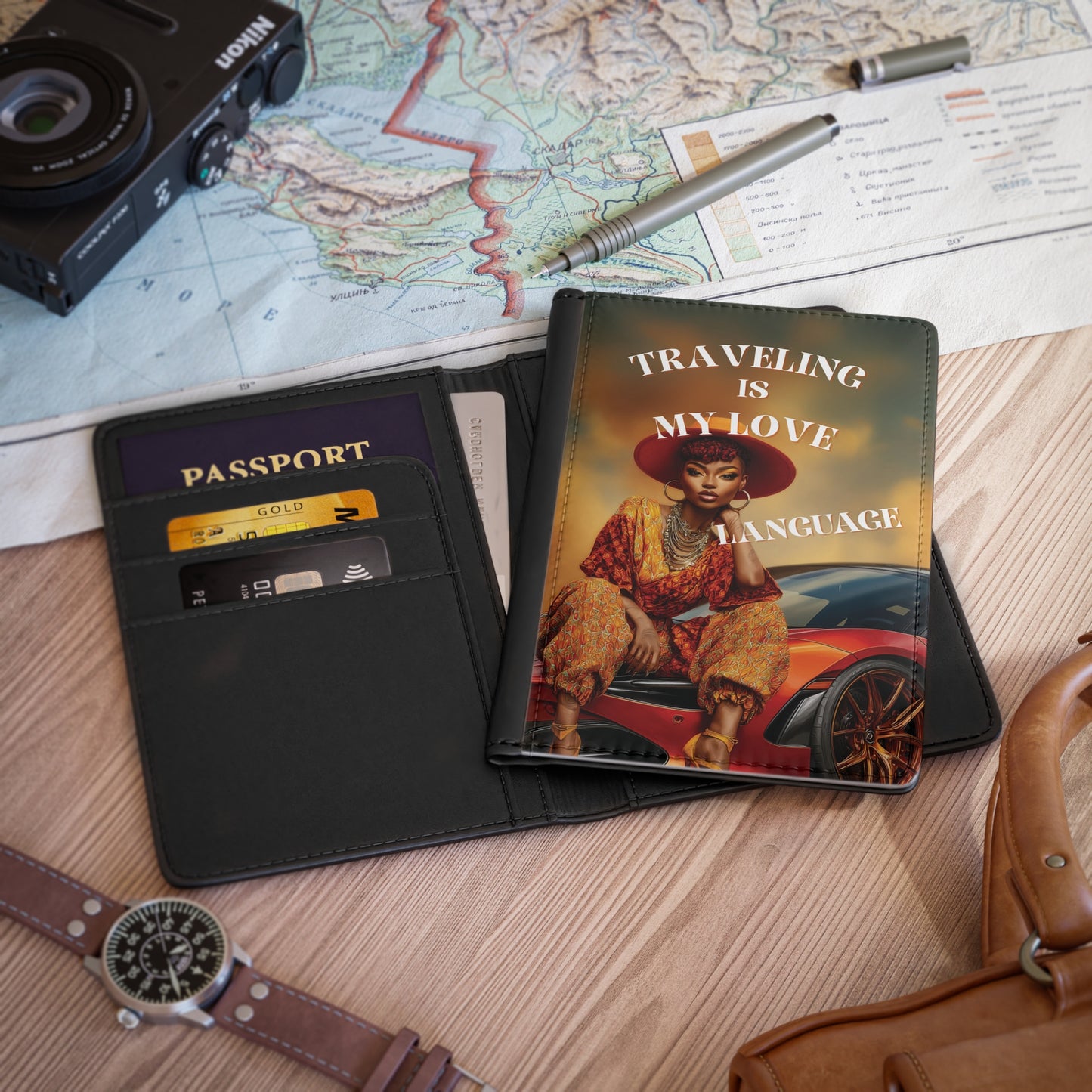 Traveling is My Love Language Passport Cover | Stylish Travel Accessory, Perfect Gift for Travelers, Adventure Lovers, Wanderlust [...]