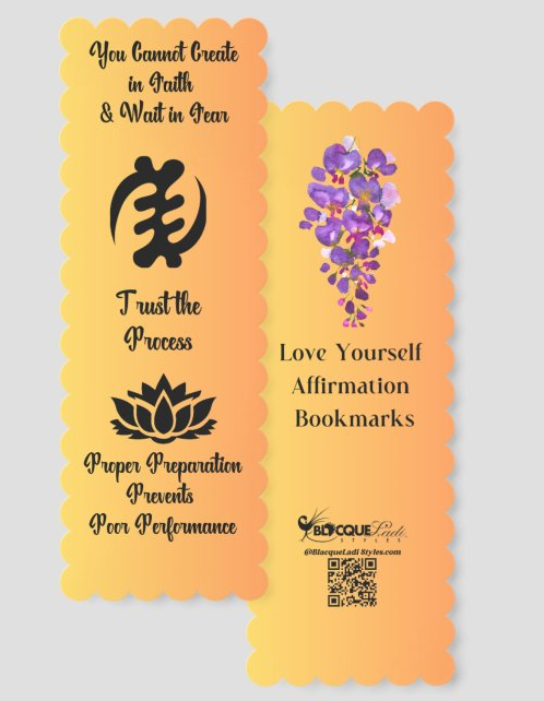Love Yourself Affirmation Bookmarks – 2" x 5.6"