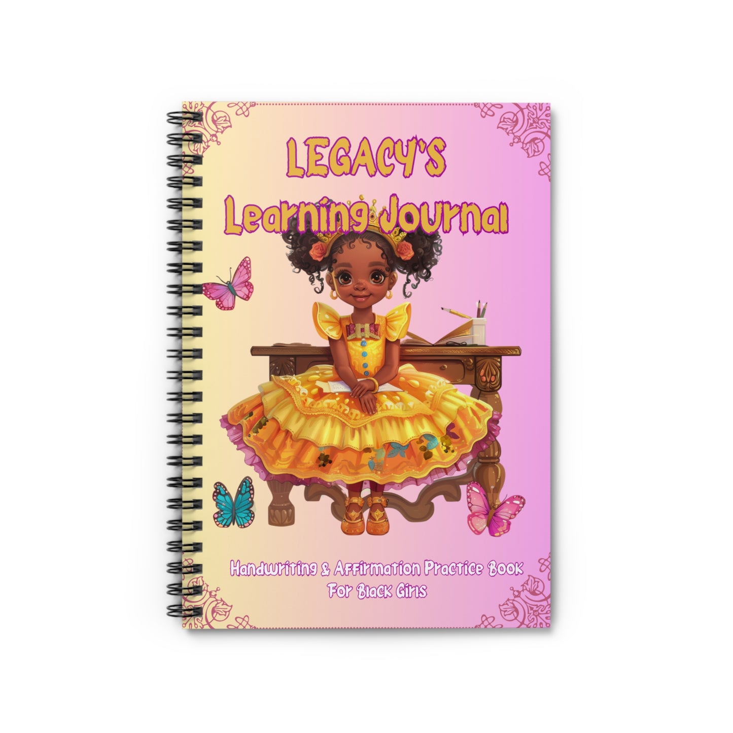 Legacy’s Learning Journal – Handwriting & Affirmation Practice Book for Black Girls (Ages 4–7)