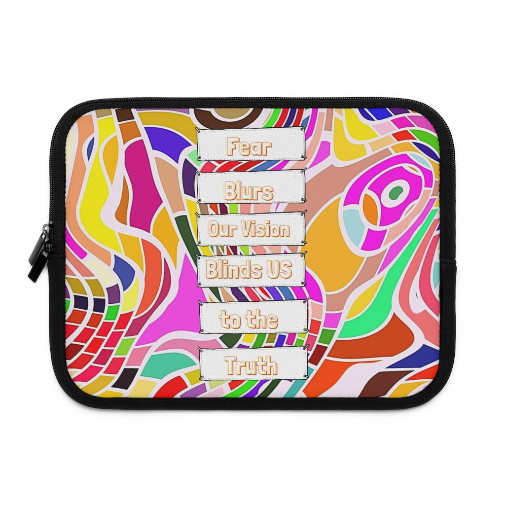 *CLEARANCE* 13” LAPTOP SLEEVE – “Fear Blurs Our Vision” Edition